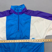 Vintage 90s Blue and White Nike Windbreaker Men's Medium