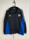 Vintage 90s Black and Blue Umbro Track Jacket Men's Medium