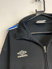 Vintage 90s Black and Blue Umbro Track Jacket Men's Medium