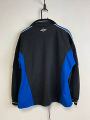 Vintage 90s Black and Blue Umbro Track Jacket Men's Medium