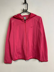 Vintage 90s Pink Nike zip up Hoodie Women's XL