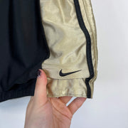 00s Y2K Black and Beige Nike Sport Shorts Men's Large