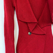 Red Ralph Lauren Knitwear Sweater Dress XS