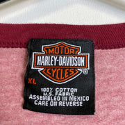 Vintage Pink Harley Davidson T-Shirt Womens XL