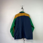 Vintage 90s Yellow Green Navy Adidas Equipment Windbreaker Men's Large