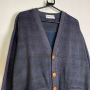 Vintage Burberrys Sweater Cardigan 90s Fleece Medium