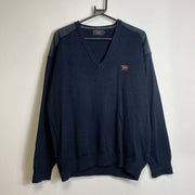 Navy Paul & Shark Sweater Top Large