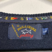 Navy Paul & Shark Sweater Top Large