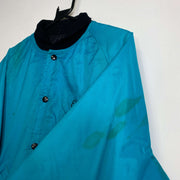 Vintage 90s Blue College Button Down Jacket Americana USA Large