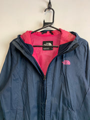 Navy North Face Raincoat Women's Large