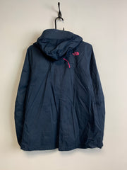 Navy North Face Raincoat Women's Large