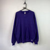 Vintage 90s Purple Russell Athletic Blank Sweatshirt Men's XL