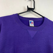 Vintage 90s Purple Russell Athletic Blank Sweatshirt Men's XL