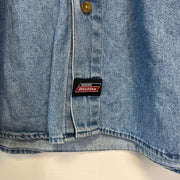 Blue Dickies Denim Workwear Shirt Large