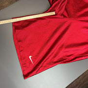 Red Nike Basketball Sport Shorts Men's Large