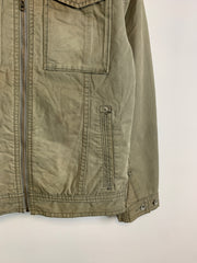 Khaki Green Gap Utility Jacket Men's Large