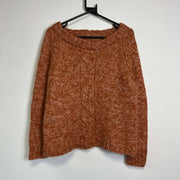 Orange Mohair Sweater Women's Medium