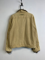 Beige Abercrombie Utility Jacket Men's large