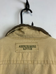 Beige Abercrombie Utility Jacket Men's large