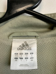 00s Khaki and Black Adidas Windbreaker Men's Medium