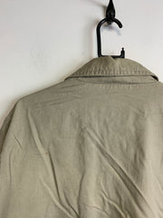 Beige Bomber Jacket Men's Large