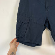 Navy Cargo Shorts W35
