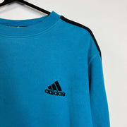 Vintage Blue Adidas Sweatshirt Medium