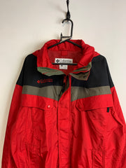 Red Columbia Raincoat Men's Large