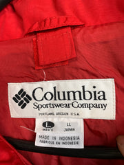 Red Columbia Raincoat Men's Large