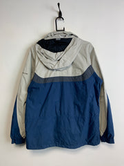 Navy and Grey Columbia Raincoat Men's Small