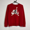 Vintage Red Nike Air Jordan Sweatshirt Youth's Large