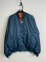 Navy Bomber MA-1 Jacket Men's Medium