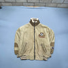 Beige Corduroy Bomber Jacket Men's S/M