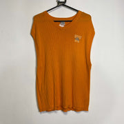 Orange Adidas Vest Sweater Knit Large