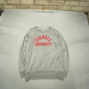 Grey Embroidery Sweatshirt Men's Medium