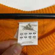 Orange Adidas Vest Sweater Knit Large