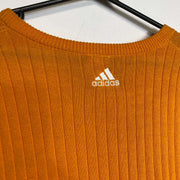 Orange Adidas Vest Sweater Knit Large