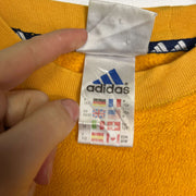 Vintage 90s Yellow Adidas Crewneck Fleece Small