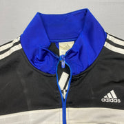 00s Black and Blue Adidas Track Jacket Men's Large