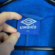 Vintage 90s Blue Quarter Zip Umbro Fleece Medium