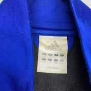 00s Black and Blue Adidas Track Jacket Men's Large