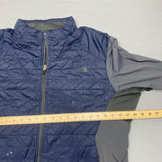 Navy and Grey North Face Jacket Men's XL