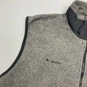 Grey Columbia Fleece Vest Men's XXXL