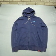 Navy North Face zip up Hoodie Men's Medium