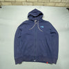 Navy North Face zip up Hoodie Men's Medium