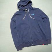 Navy North Face zip up Hoodie Men's Medium