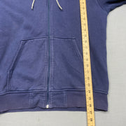 Navy North Face zip up Hoodie Men's Medium