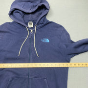 Navy North Face zip up Hoodie Men's Medium