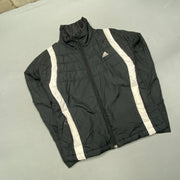 00s Black and White Nike Jacket Women's Medium