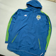 Blue Adidas Windbreaker Men's XL